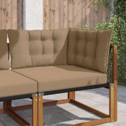 Coussin de canap&eacute; d'ext&eacute;rieur en polyester taupe, pour le jardin, 68,5 &times; 68,5 cm