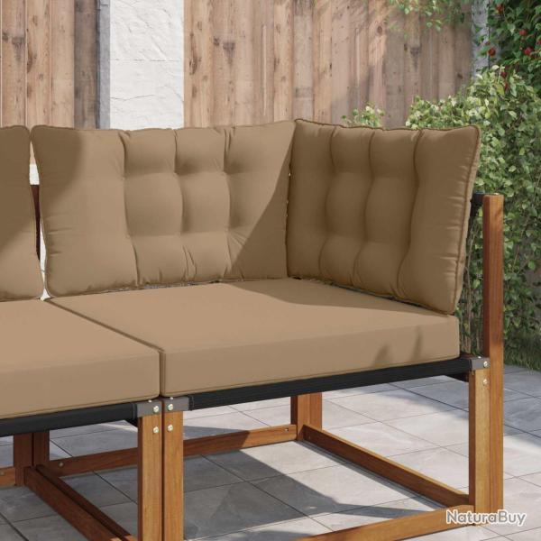 Coussin de canap� d'ext�rieur Polyester Taupe 80 x 43 x 10 cm