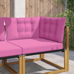 Coussin de canap&eacute; d'ext&eacute;rieur en polyester rose pour la terrasse, 68,5 &times; 68,5 cm