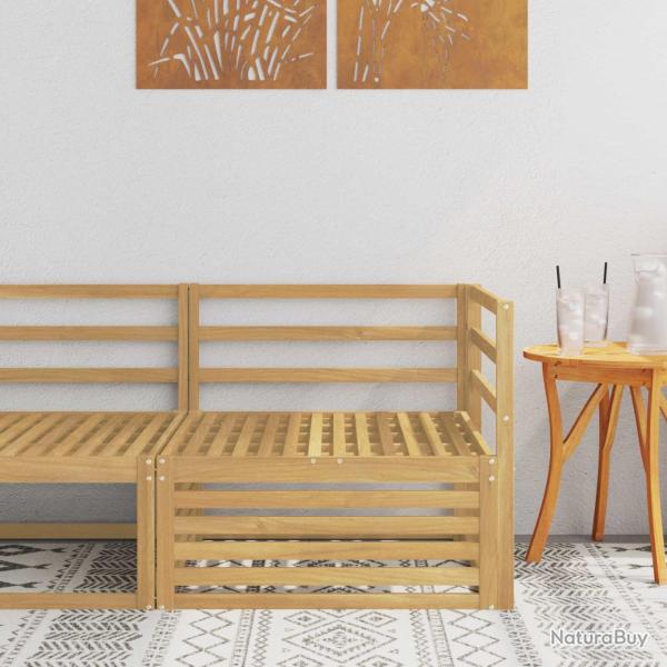 Canap� d'angle ext�rieur Bois d'Acacia Massif Blanc