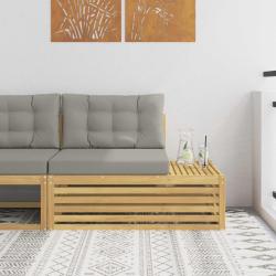 Canap&eacute; d'ext&eacute;rieur en bout avec coussin Blanc 115 x 83 x 73 cm