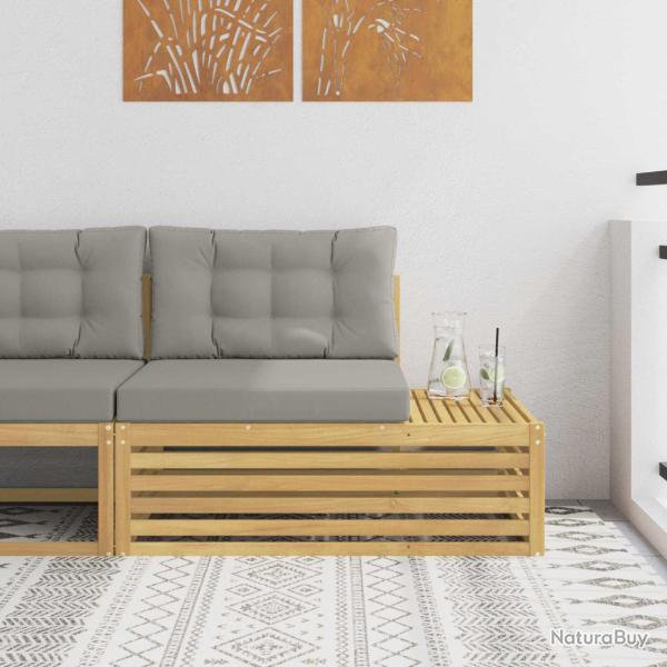 Canap� d'ext�rieur en bout avec coussin Blanc 115 x 83 x 73 cm