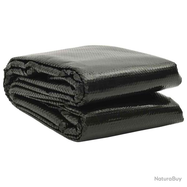 Film solaire de piscine PE rectangulaire flottant 8x5 m Noir