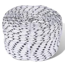 Corde de bateau tress&eacute;e en bobine Polyester 6 mm x 50 m