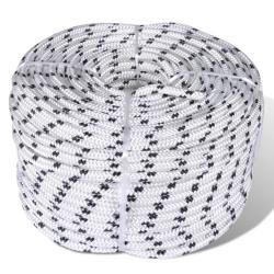 Corde de bateau tress&eacute;e en bobine Polyester 8 mm x 50 m
