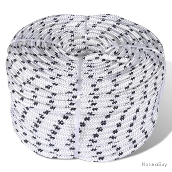 Corde de bateau tress�e en bobine Polyester 8 mm x 50 m