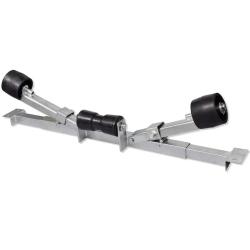 Support inf&eacute;rieur de remorque de bateau avec rouleaux