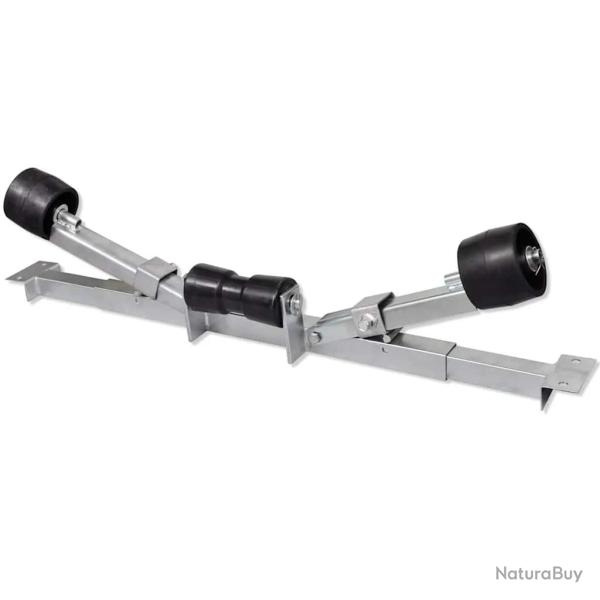 Support inf�rieur de remorque de bateau avec rouleaux