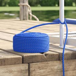 Corde de bateau Polypropyl&egrave;ne 10 mm 50 m Bleu