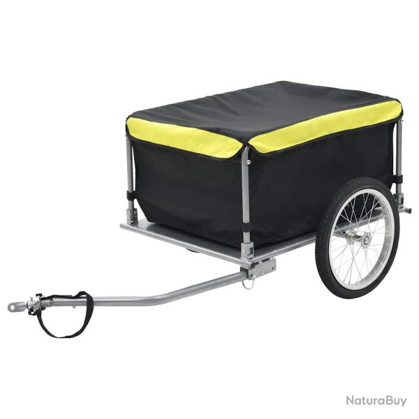 Remorque de v�lo noir et jaune 65 kg