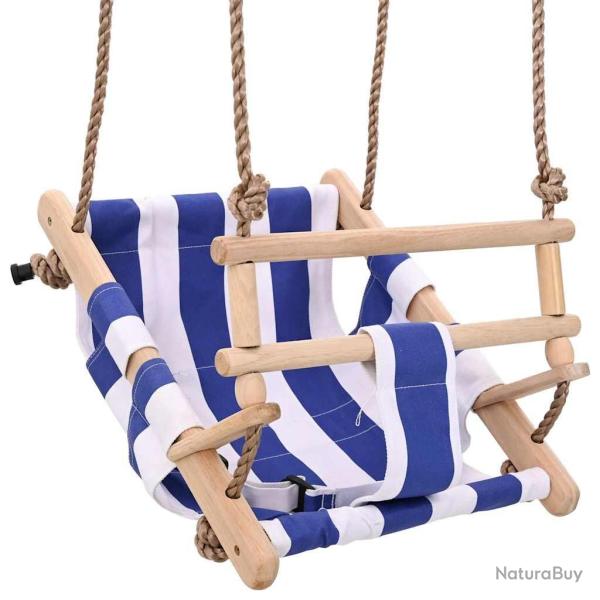 Balan�oire pour b�b� avec ceinture de s�curit� Coton Bois Bleu