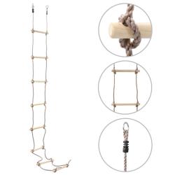 &Eacute;chelle de corde pour enfants 290 cm Bois