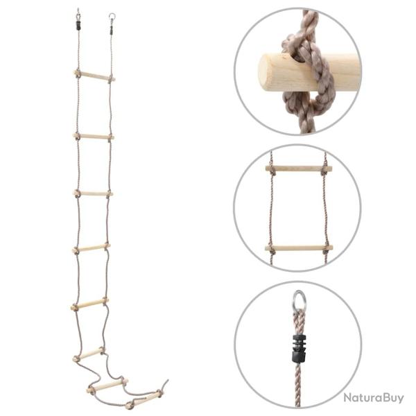 �chelle de corde pour enfants 290 cm Bois