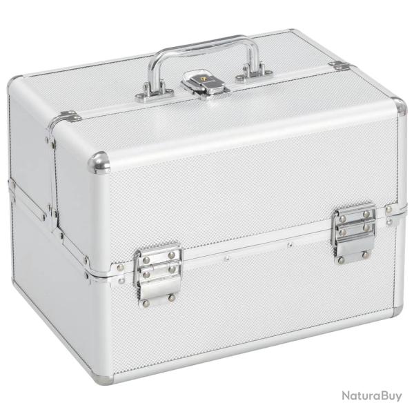 Mallette � maquillage 22x30x21 cm Argent� Aluminium