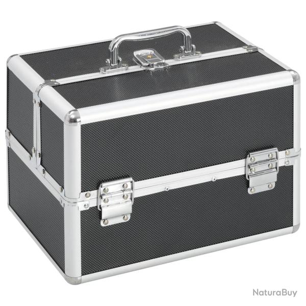 Mallette � maquillage 22x30x21 cm Noir Aluminium