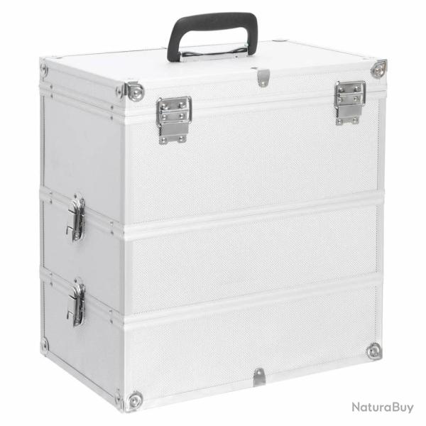 Mallette � maquillage 37x24x40 cm Argent� Aluminium