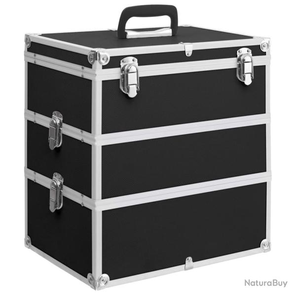 Mallette � maquillage 37x24x40 cm Noir Aluminium
