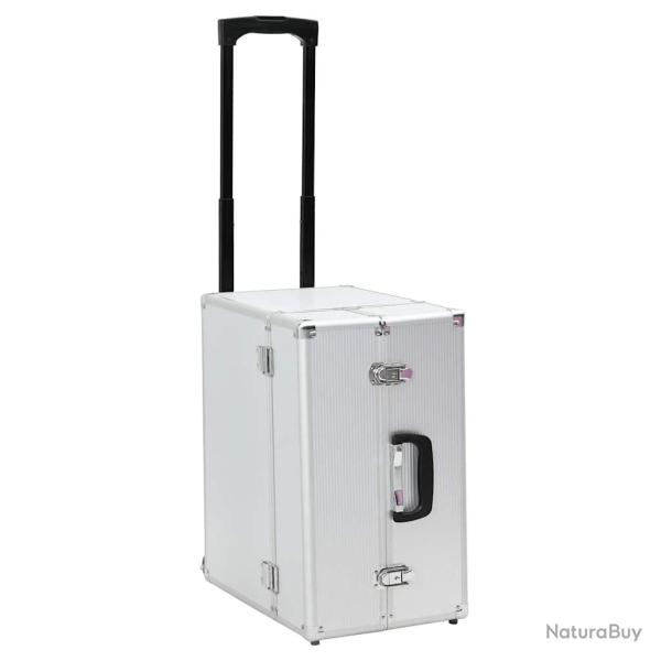 Valise de pilote 47 x 39 x 27 cm Argent� Aluminium