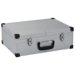 Valise &agrave; outils 46 x 33 x 16 cm Argent&eacute; Aluminium