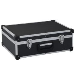 Valise &agrave; outils 46 x 33 x 16 cm Noir Aluminium