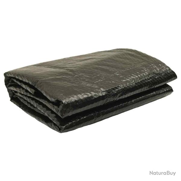 Couverture de piscine Noir 381 cm PE