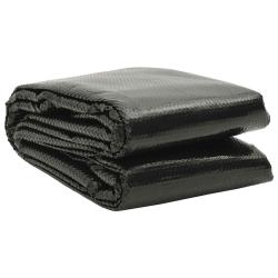 Couverture de piscine Noir 600 x 300 cm PE