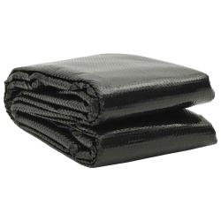 Couverture de piscine Noir 975 x 488 cm PE