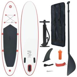 Ensemble de planches gonflables rouge et blanc