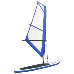 Ensemble de planche gonflable avec voile Bleu et blanc