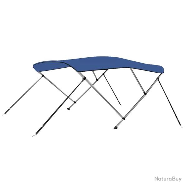 Auvent bimini � 3 arceaux Bleu 183x140x137 cm