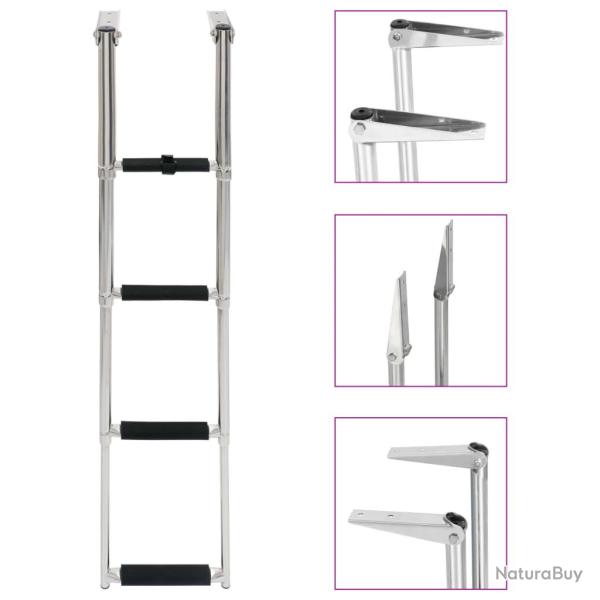 �chelle d'embarquement pliable 4 marches Acier inoxydable