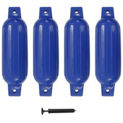 Pare-choc de bateau 4 pcs bleu 41x11,5 cm PVC