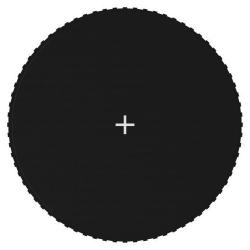 Tapis de saut Tissu Noir pour trampoline rond de 3,96 m