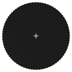 Tapis de saut Tissu Noir pour trampoline rond de 4,27 m