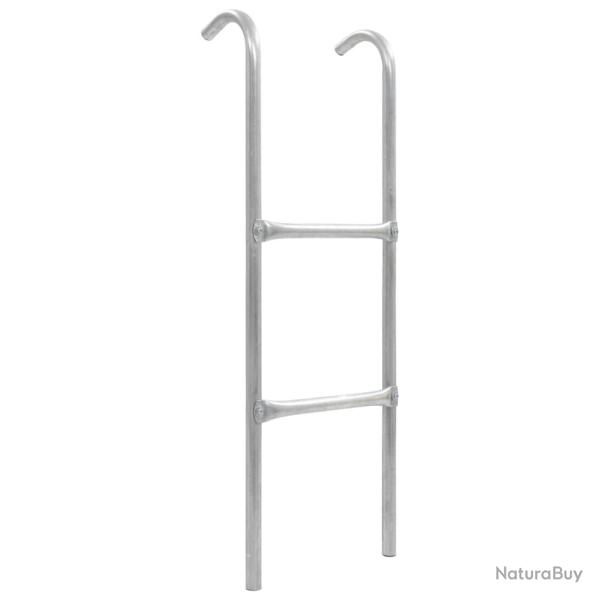 �chelle de trampoline � 2 marches Acier Argent� 102,6 cm