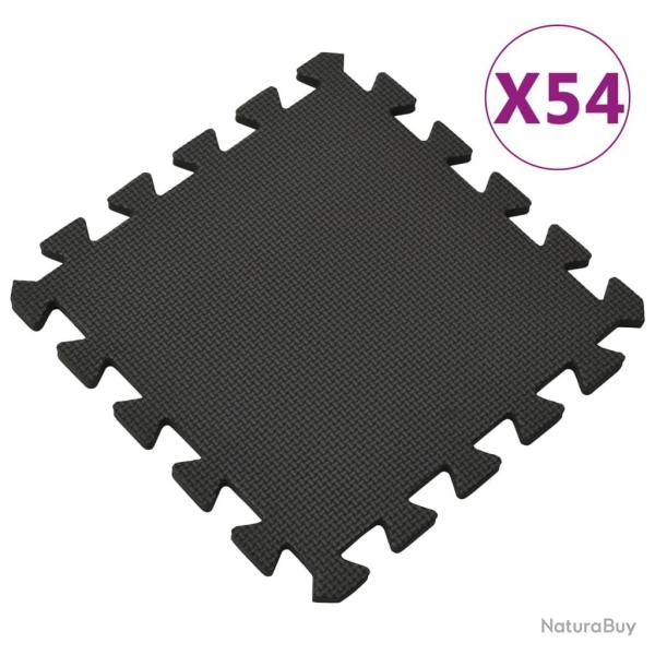 Tapis de sol 54 pcs 4,86m� Mousse EVA Noir