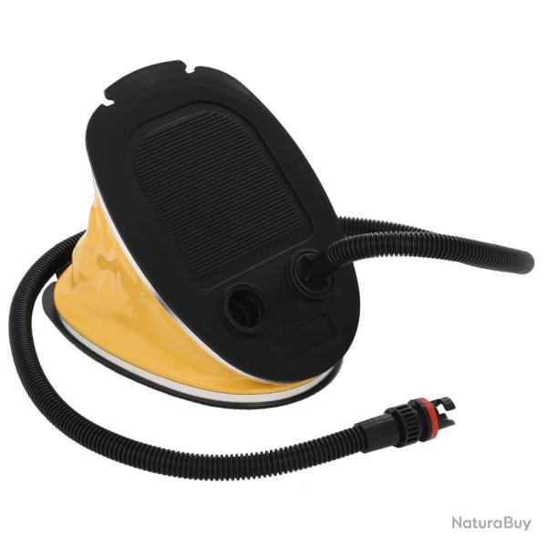 Pompe � pied 26x18 cm PP et PE Gris et jaune