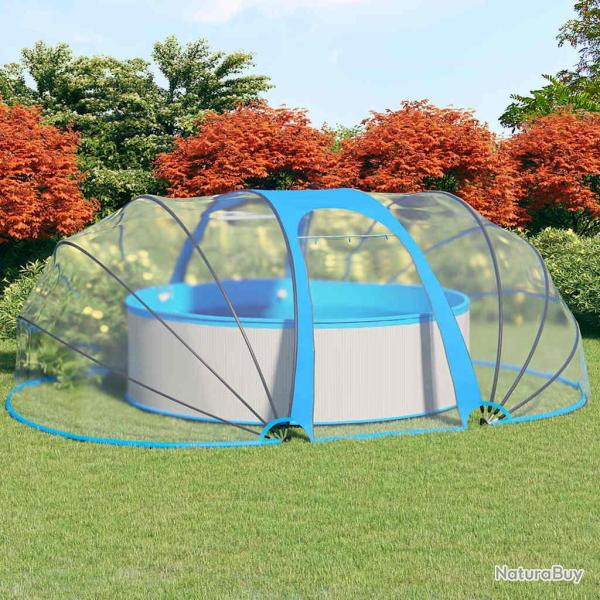 D�me de piscine ovale 530x410x210 cm