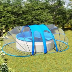 D&ocirc;me de piscine ovale 620x410x210 cm