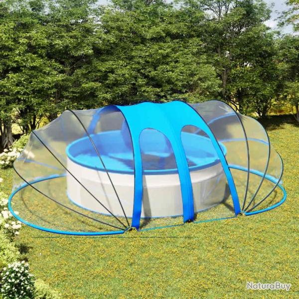 D�me de piscine ovale 620x410x210 cm