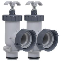 Vannes &agrave; piston de piscine 2 pcs