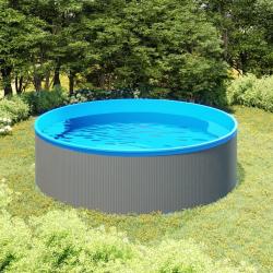 Piscine &agrave; &eacute;claboussures 350x90 cm Gris
