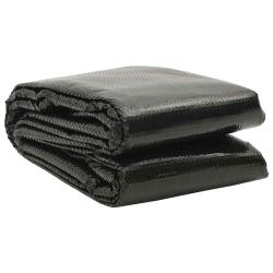 Couverture de piscine rectangulaire 600x400 cm PE Noir