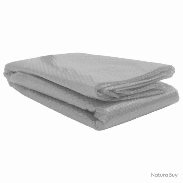 Film solaire de piscine flottant PE 260x160 cm Gris
