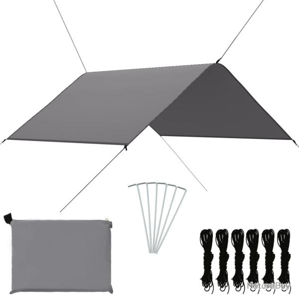 B�che d'ext�rieur 3x2,85 m Gris