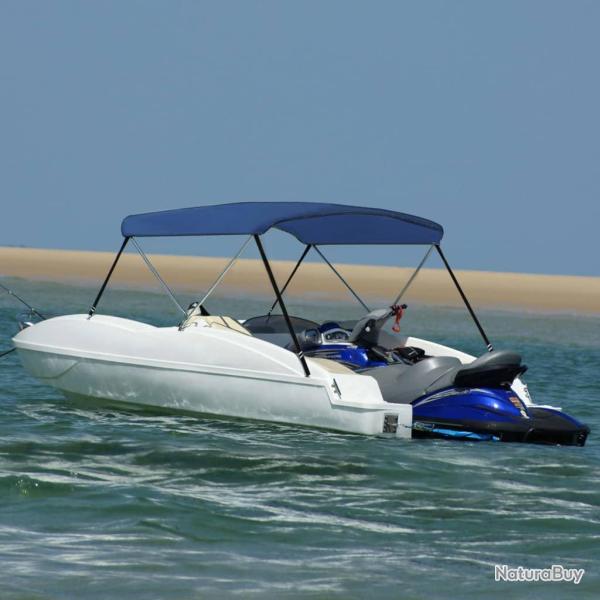 Auvent bimini � 2 arceaux Bleu marine 180x130x110 cm