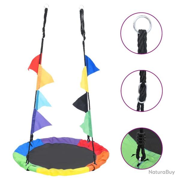 Balan�oire arc-en-ciel avec fanions 100 cm
