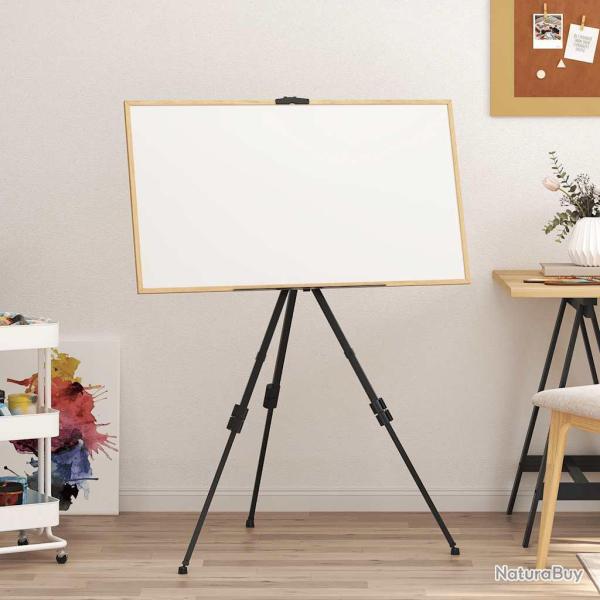 Chevalet d'affichage r�glable Noir M�tal