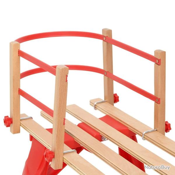Dossier pour tra�neau Rouge Contreplaqu�