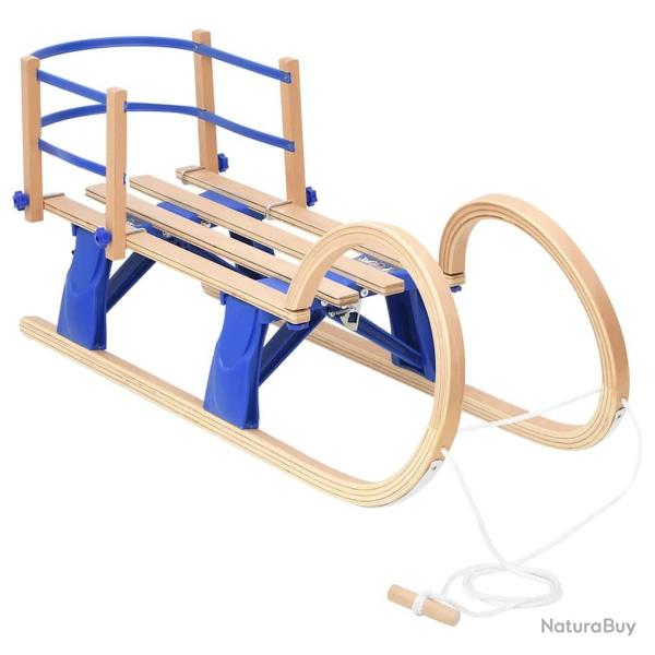 Tra�neau pliable avec dossier 110 cm Contreplaqu�